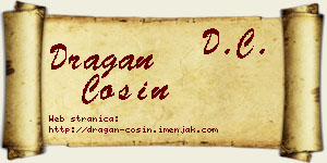 Dragan Ćosin vizit kartica